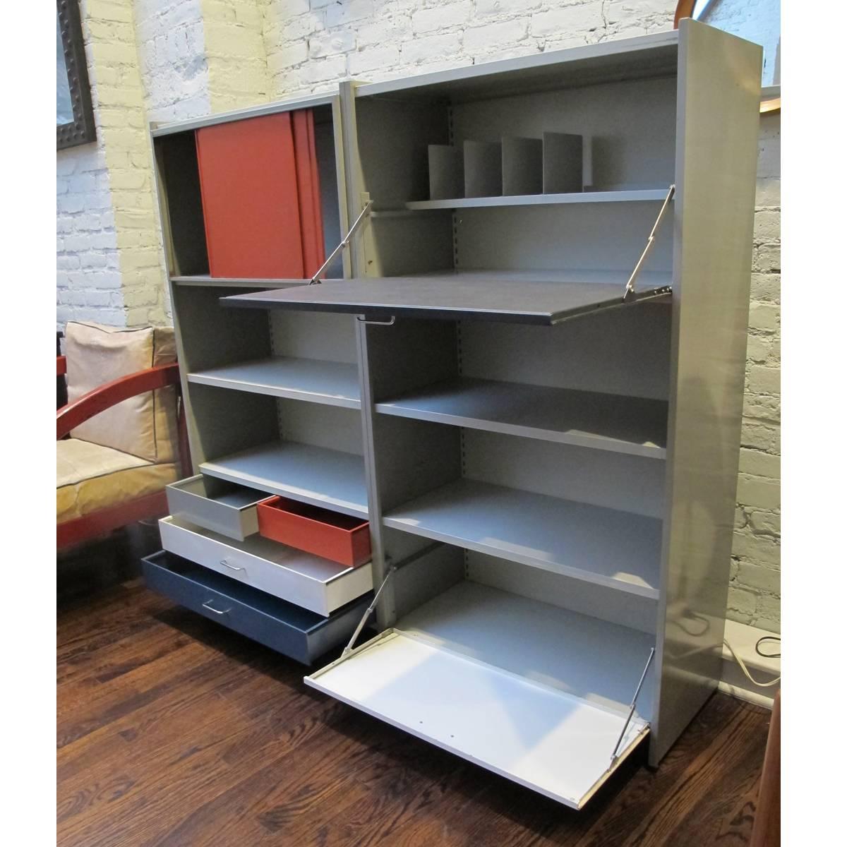 Dutch Modular 5600 Series Desk / Bookcase by Andre Cordemeijer for Gispen For Sale