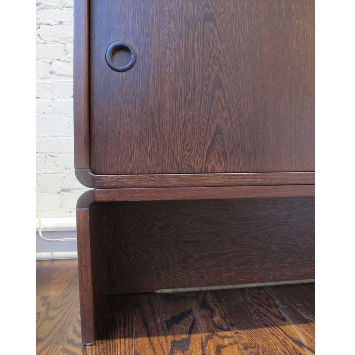 Mid-Century Modern Small Wenge Cabinet by Martin Visser for Spectrum For Sale