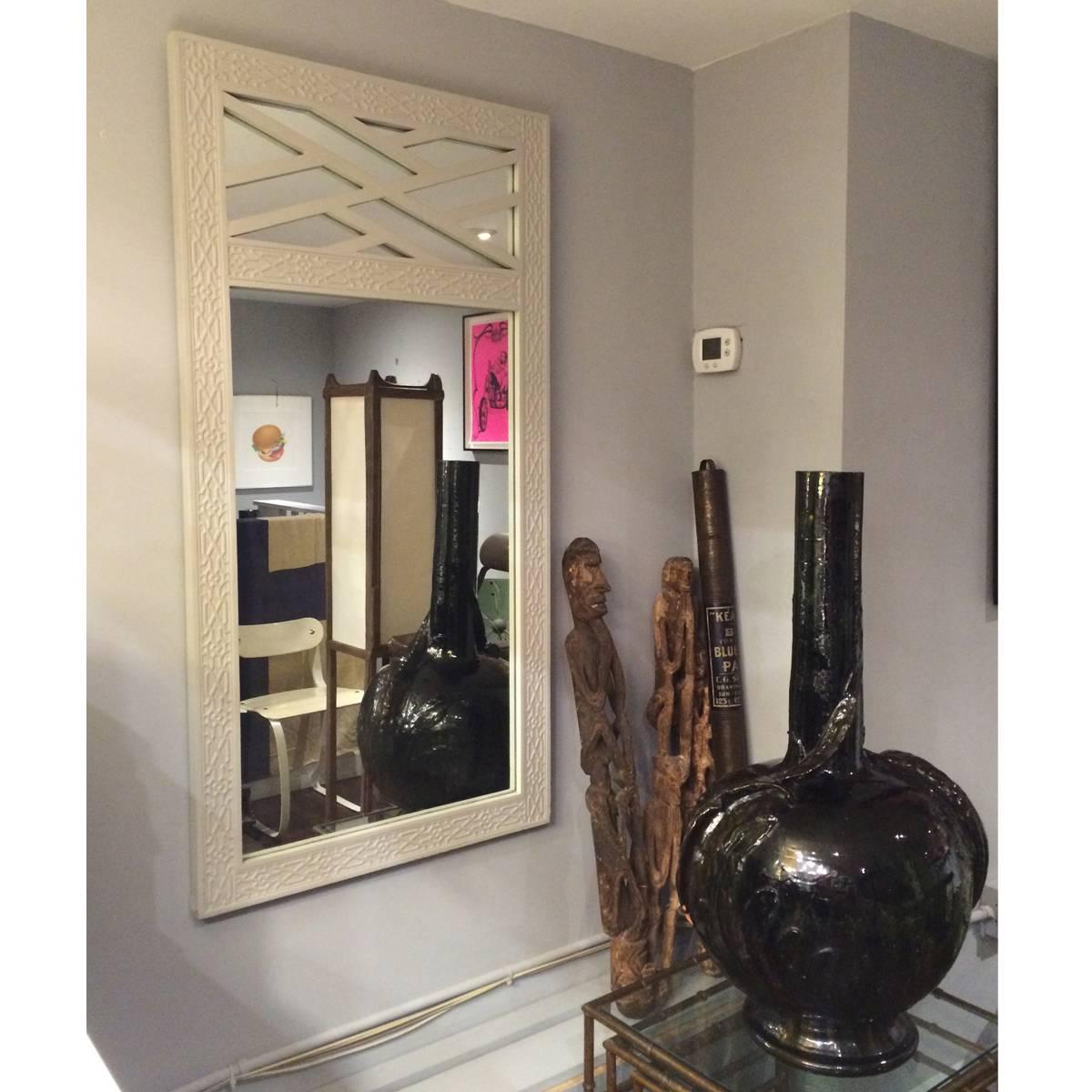 American Chinese Chippendale Style Hall Mirror For Sale