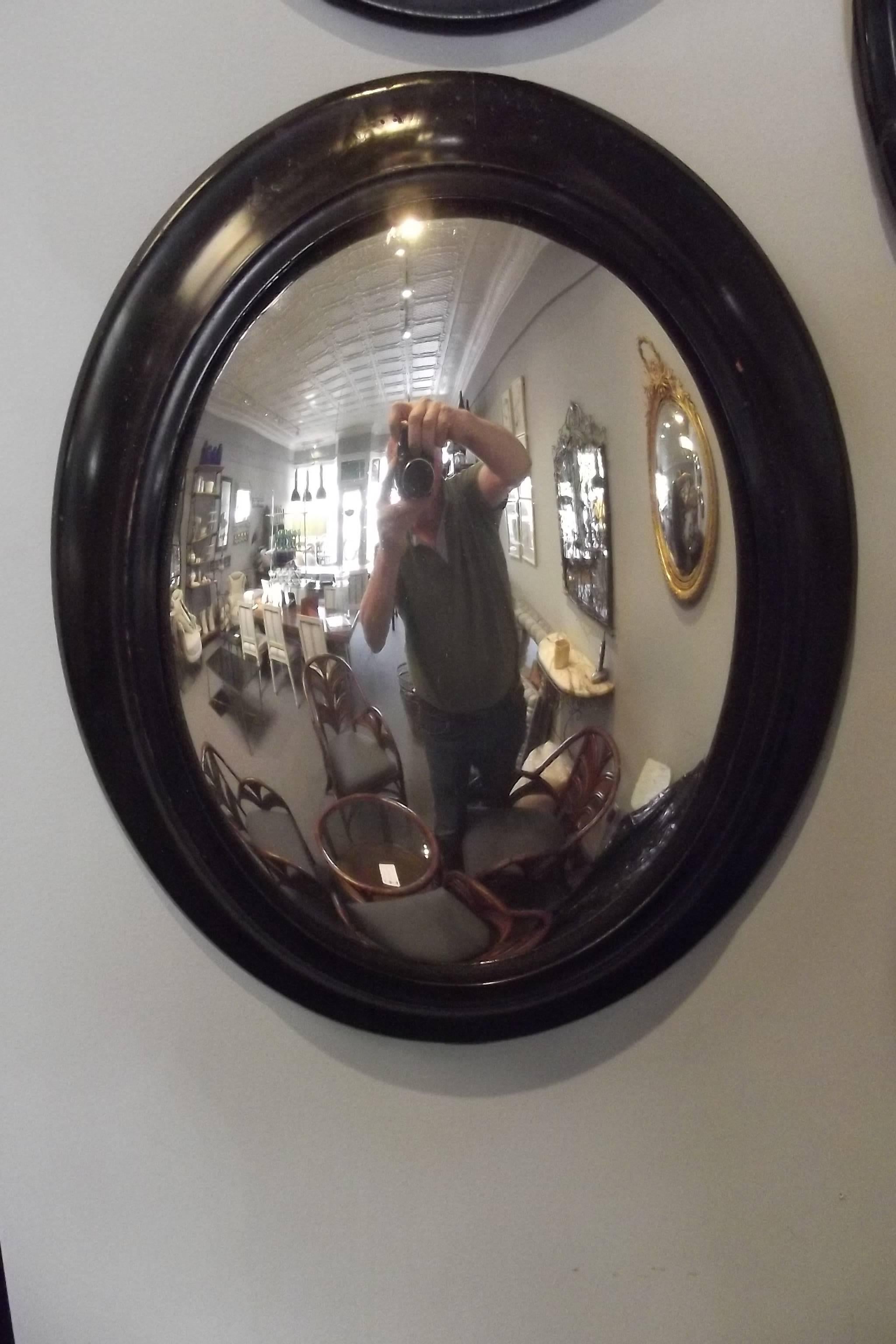 French Group of Napoleon III Convex Mirrors