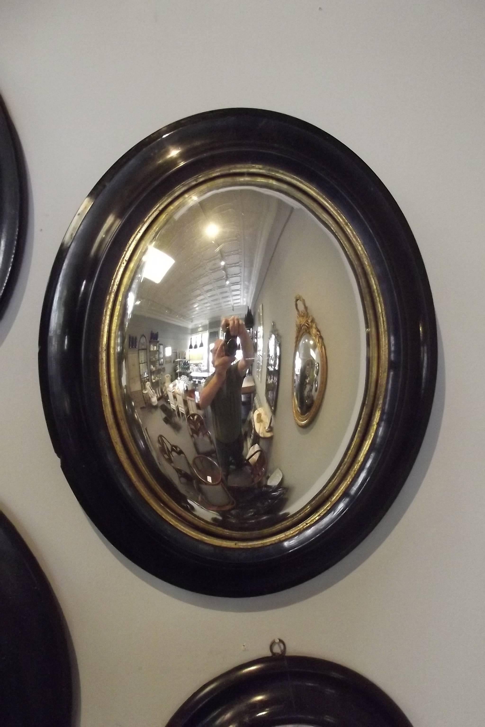 Group of Napoleon III Convex Mirrors In Excellent Condition In Bridgehampton, NY