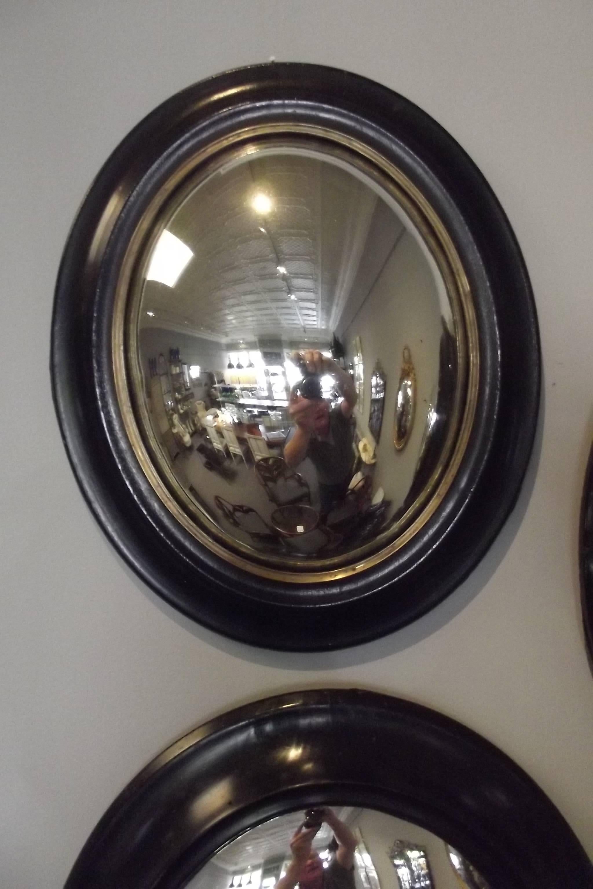 19th Century Group of Napoleon III Convex Mirrors