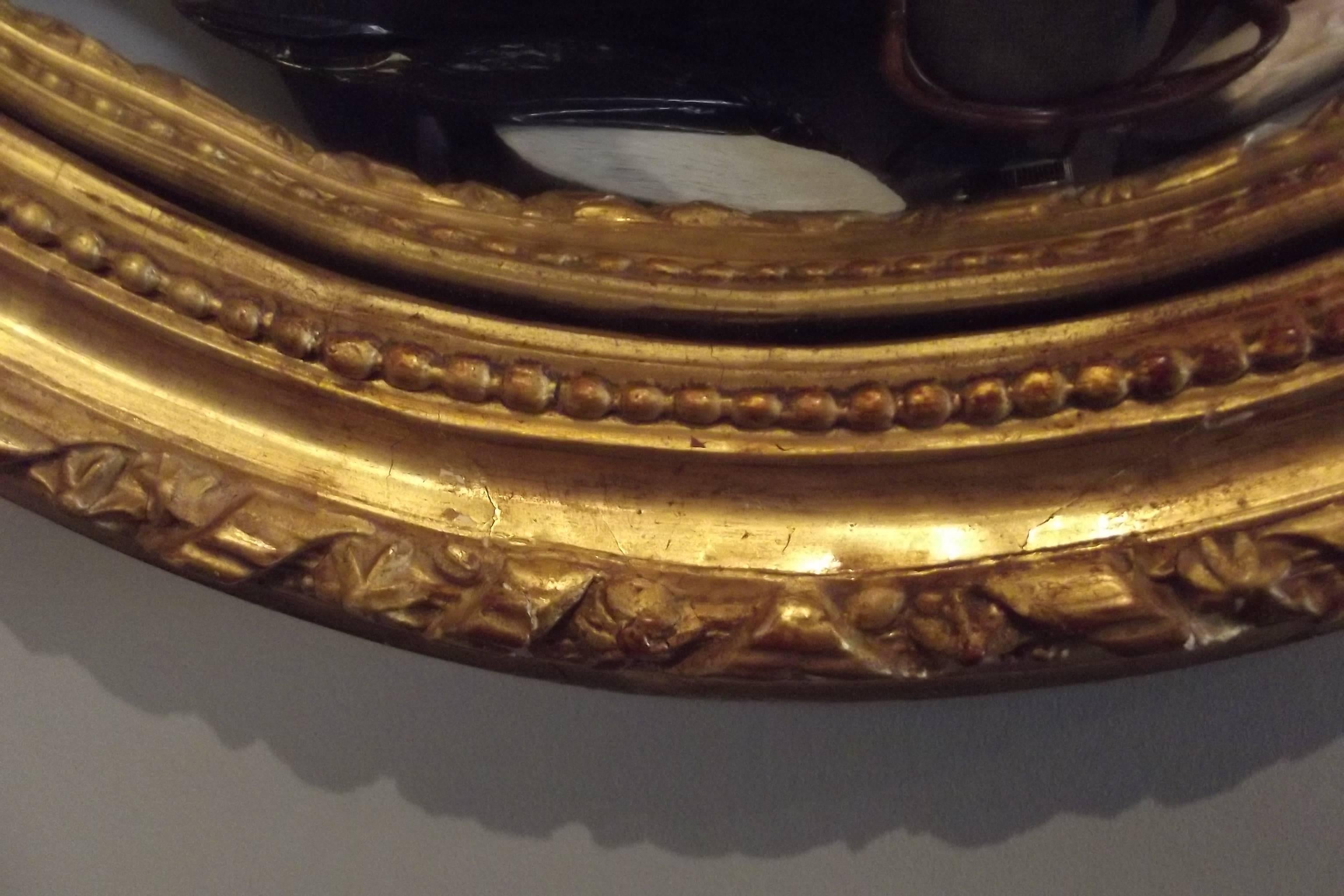 19th Century Louis XVI Style Convex Mirror
