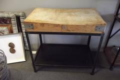 French Industrial Butcher's Block
