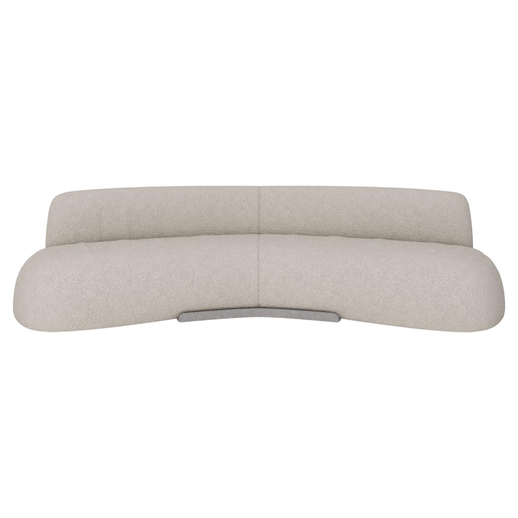 Sima-Sofa aus weißem Stoff von Andrea Steidl für Delvis Unlimited im Angebot