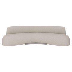 White Fabric Sima Sofa by Andrea Steidl for Delvis Unlimited