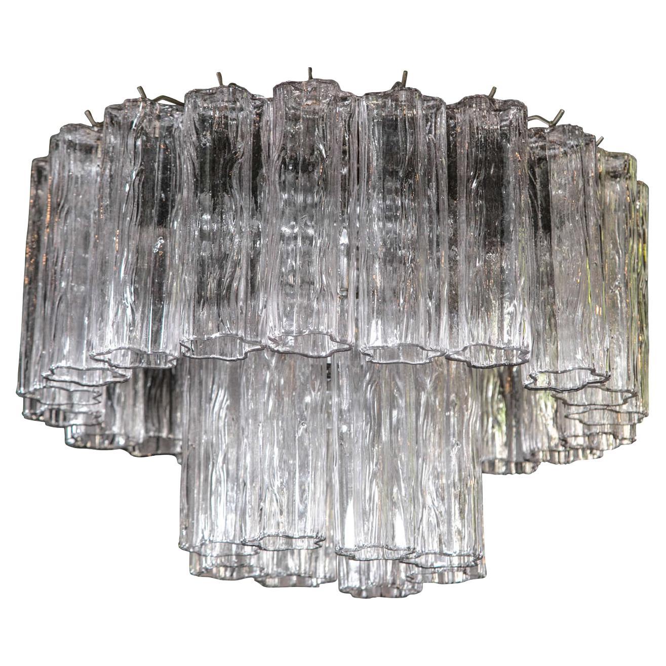 Murano Glass Tronchi Chandelier by Venini