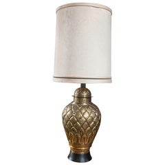 Oversized Brass Ginger Jar Lamp 10