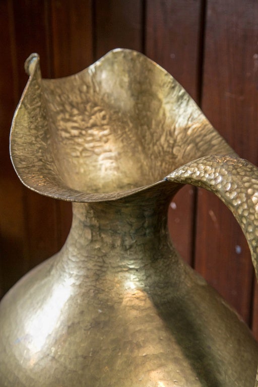 Mid-20th Century Huge Midcentury Brass Pitcher For Sale