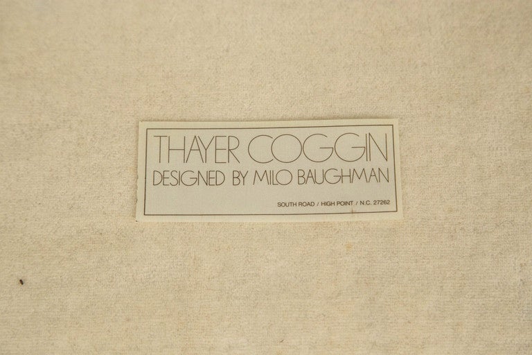 Late 20th Century Milo Baughman for Thayer Coggin Sectional Sofa