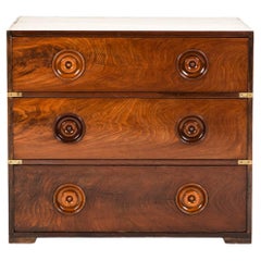 English Brass Bound Mahogany Pharmacy Drawers