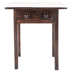 English Oak Vernacular Primitive Side Table