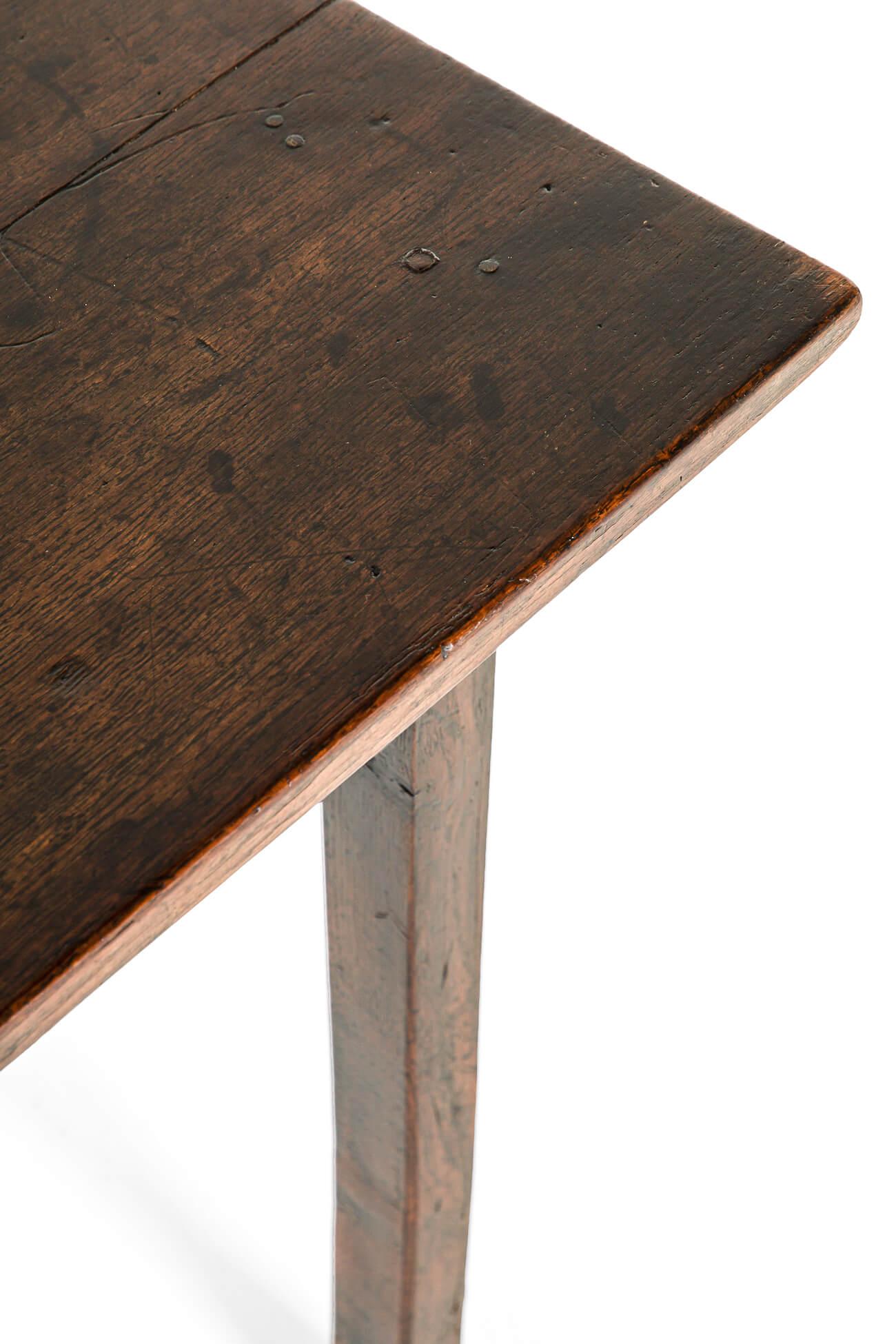 English Oak Vernacular Primitive Side Table For Sale 4
