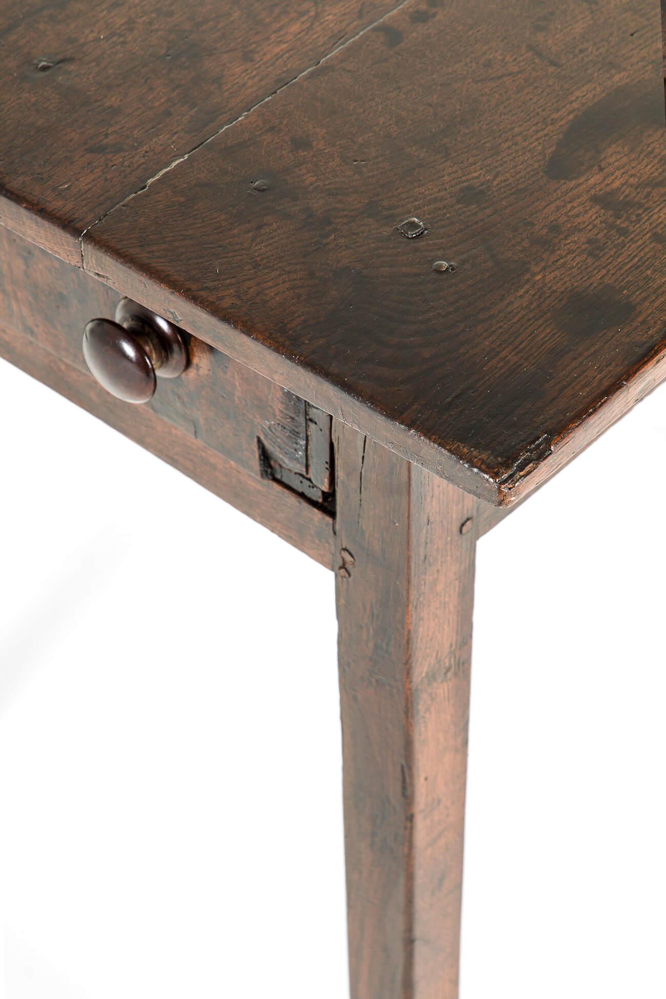 English Oak Vernacular Primitive Side Table For Sale 3