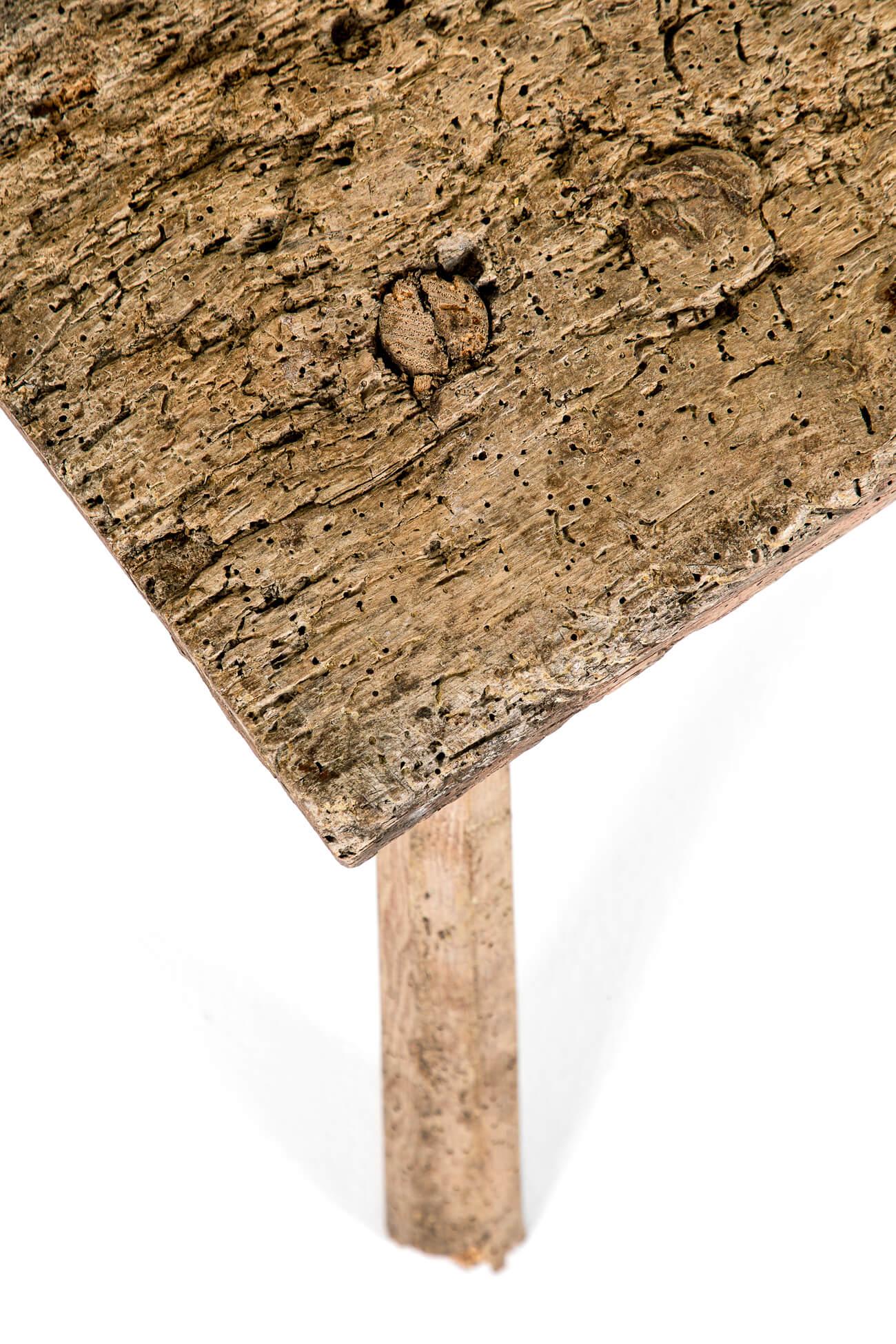 Sgabello rustico in olmo Welsh in vendita 4