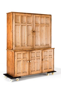 Large English Country house Pitch Pine House Keepers Cupboard