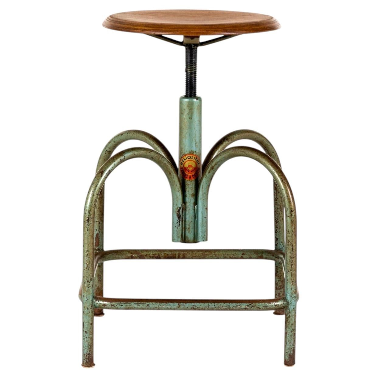 Ein französischer Drehhocker von Heliolithe aus Lyon und Paris, Frankreich im Angebot
