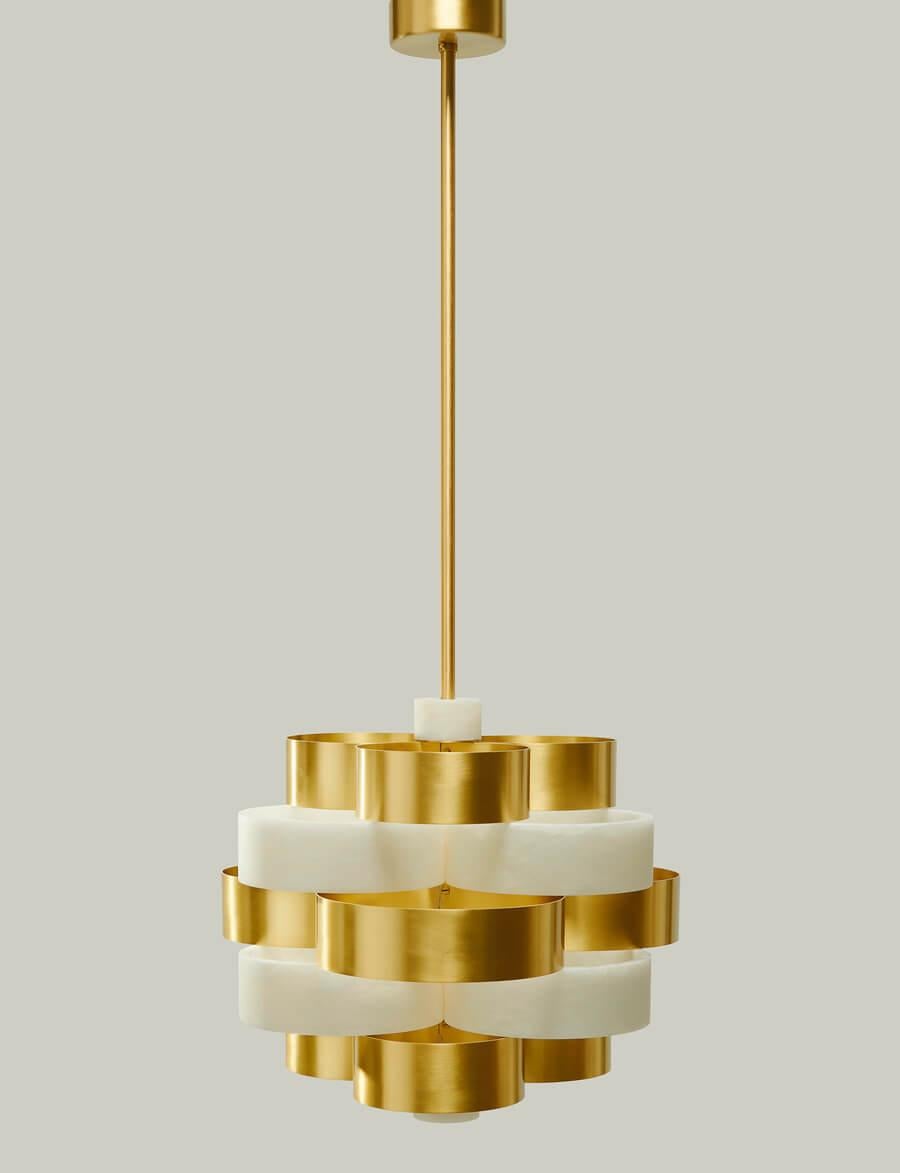 Mid-Century moderno Bespoke Elegant Chandelier 