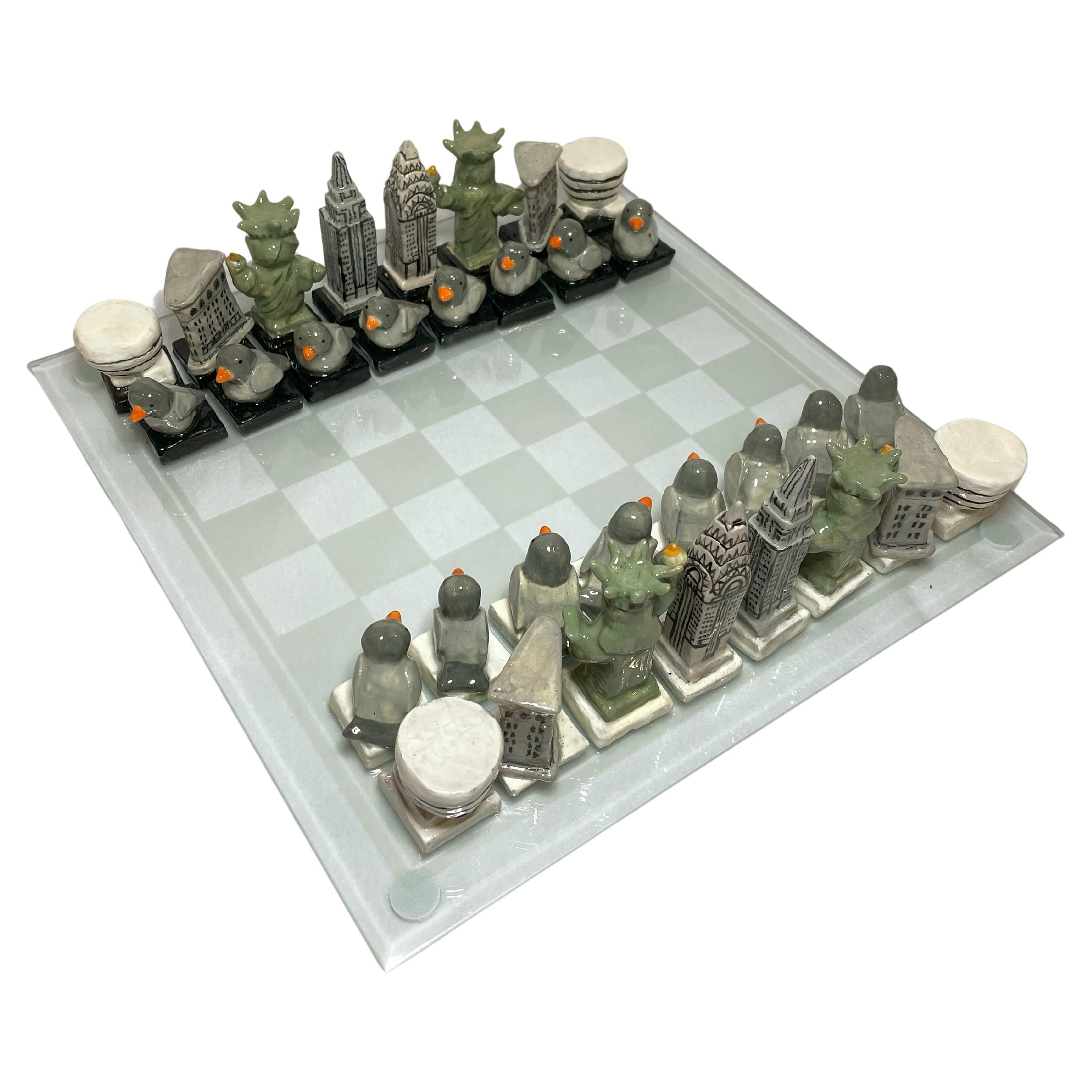 NYC Themed Handcrafted Chess Set