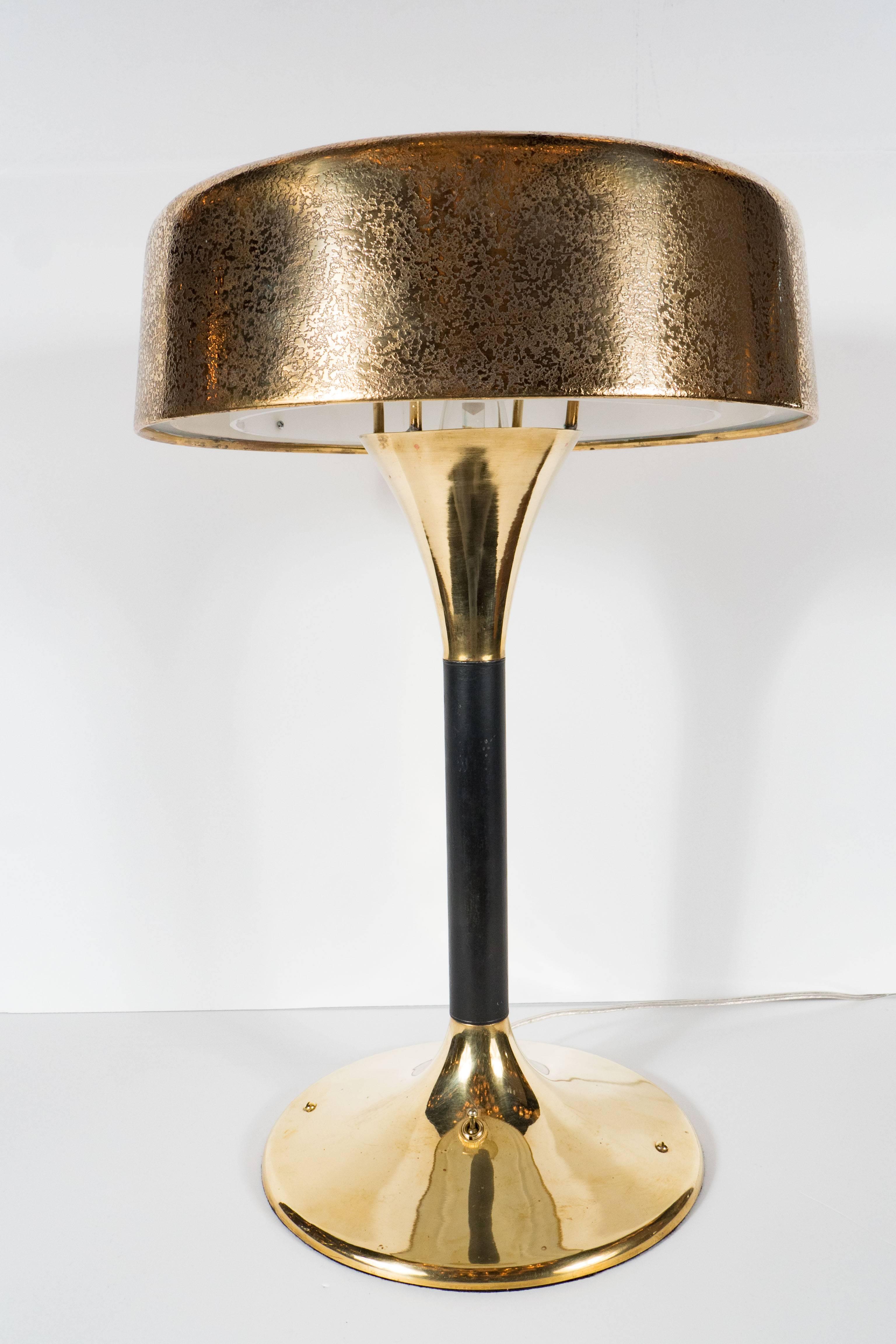 Mid-Century Modernist Desk Lamp from an Italian Cruise Ship In Excellent Condition In New York, NY