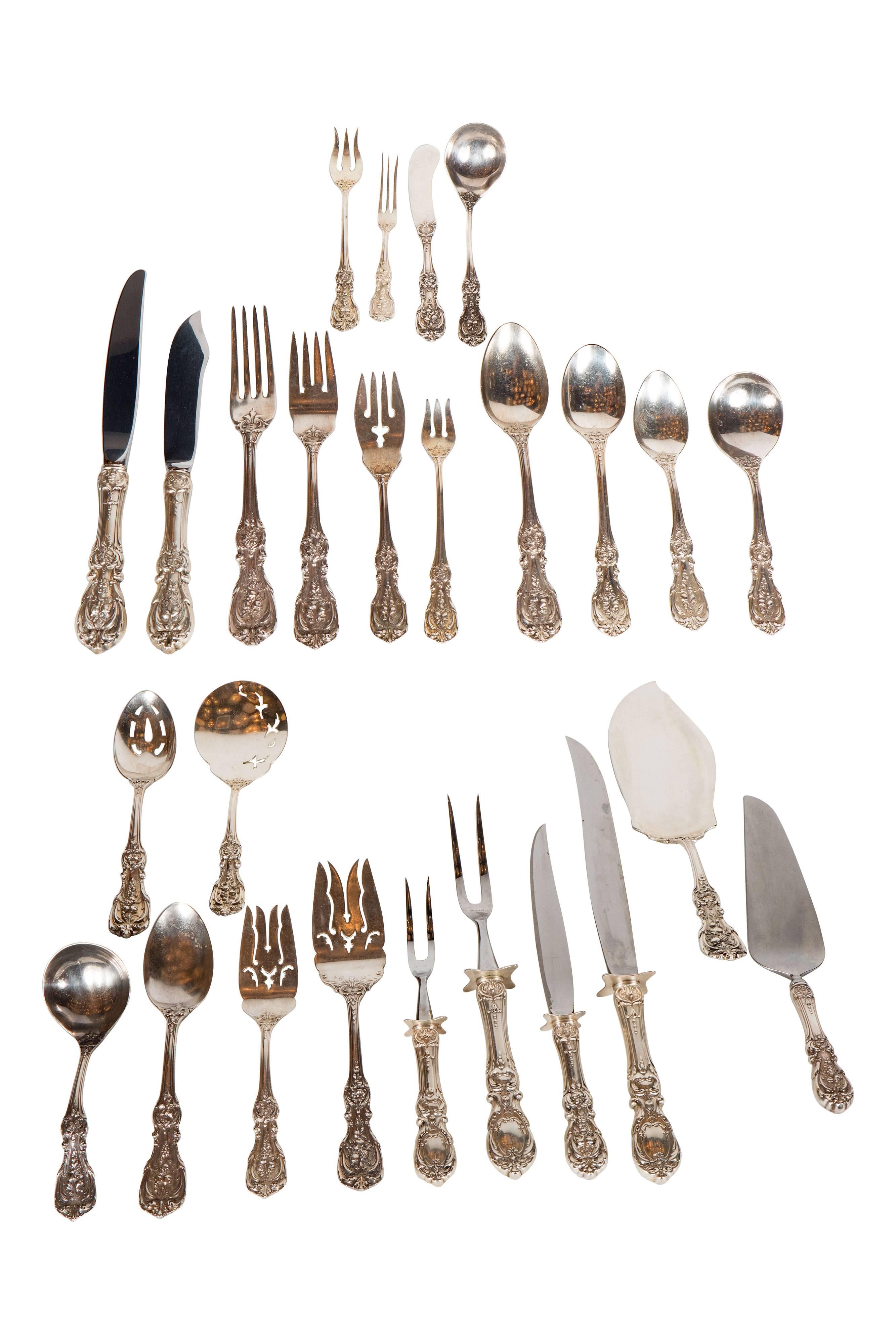 205 Piece Sterling Flatware Service Designed by Ernest Meyers for Reed & Barton 2