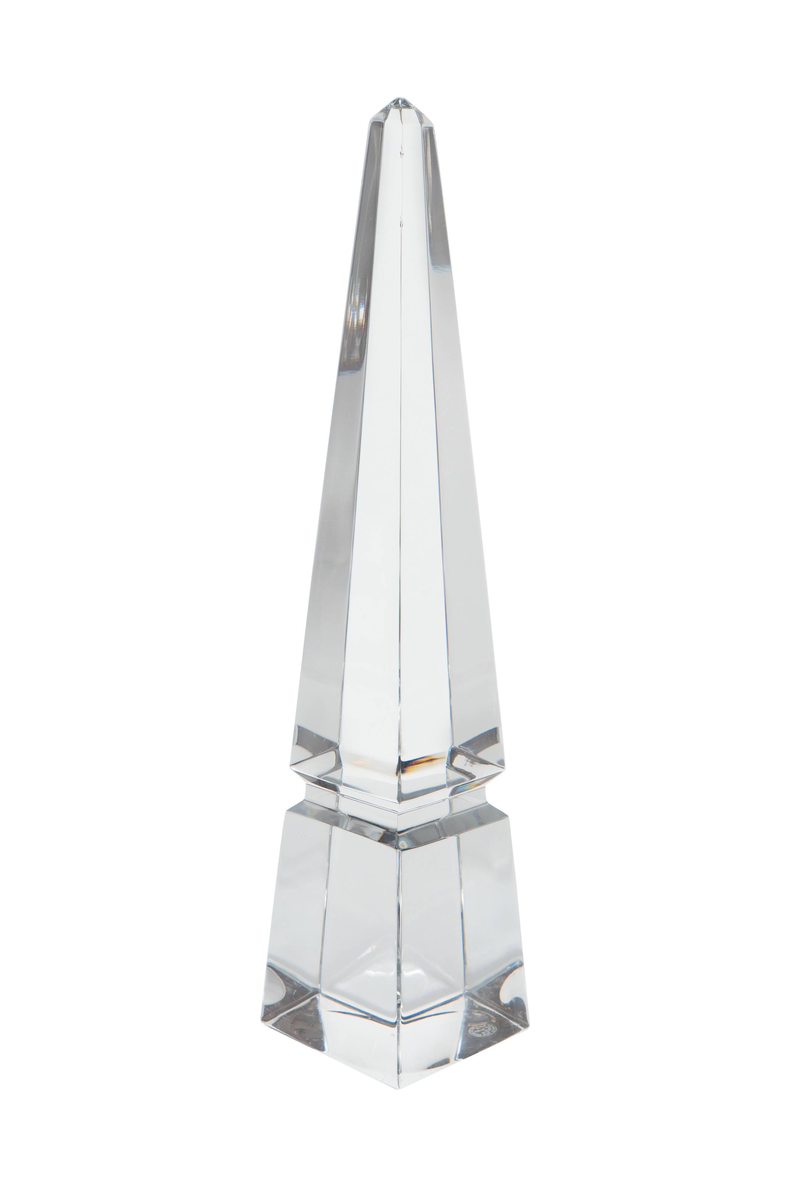 baccarat crystal obelisk