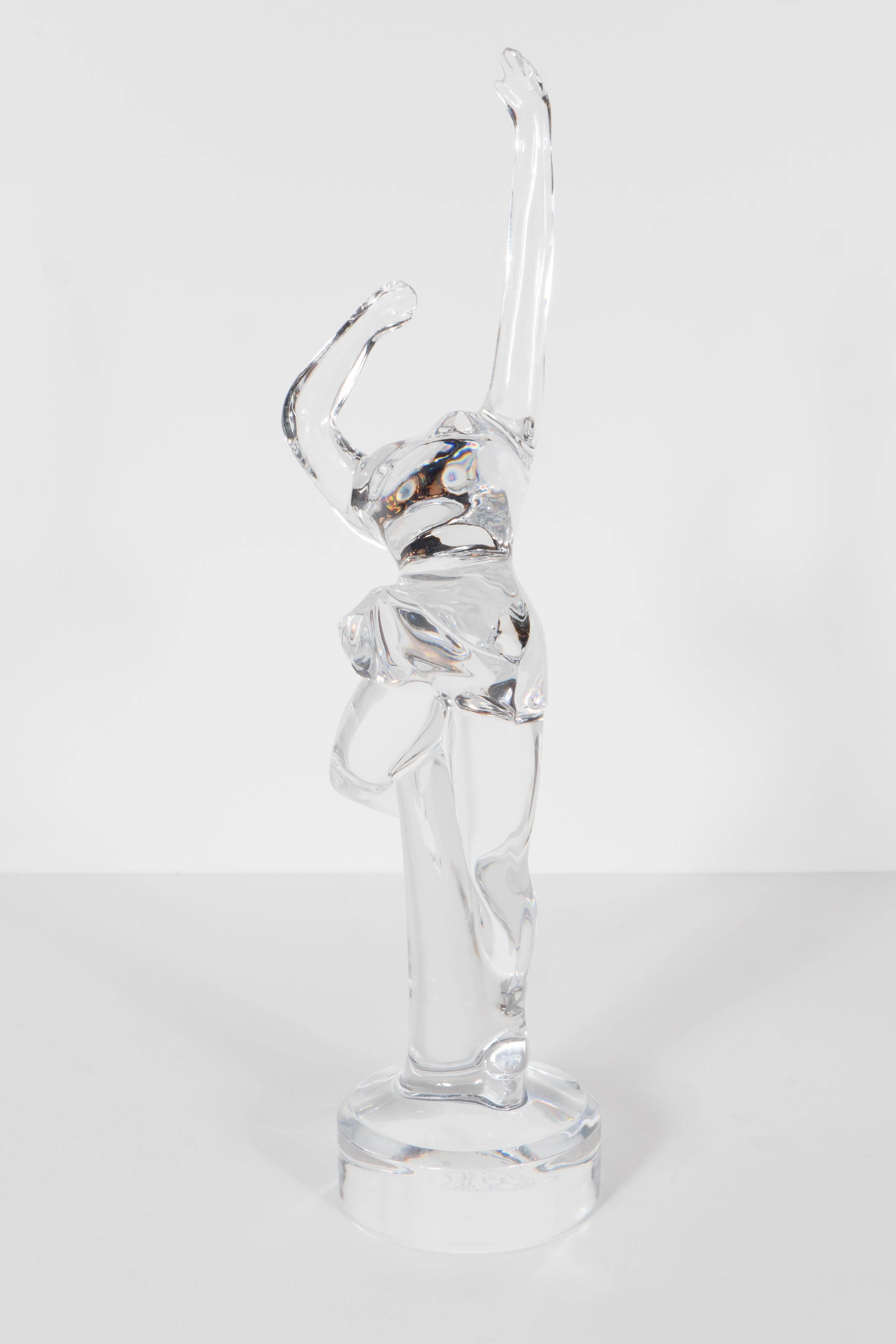 Baccarat Art Glass Female Dancer Crystal Figurine 1