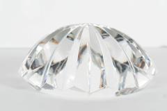 Baccarat Radial Faceted Paperweight or Objet D'Art