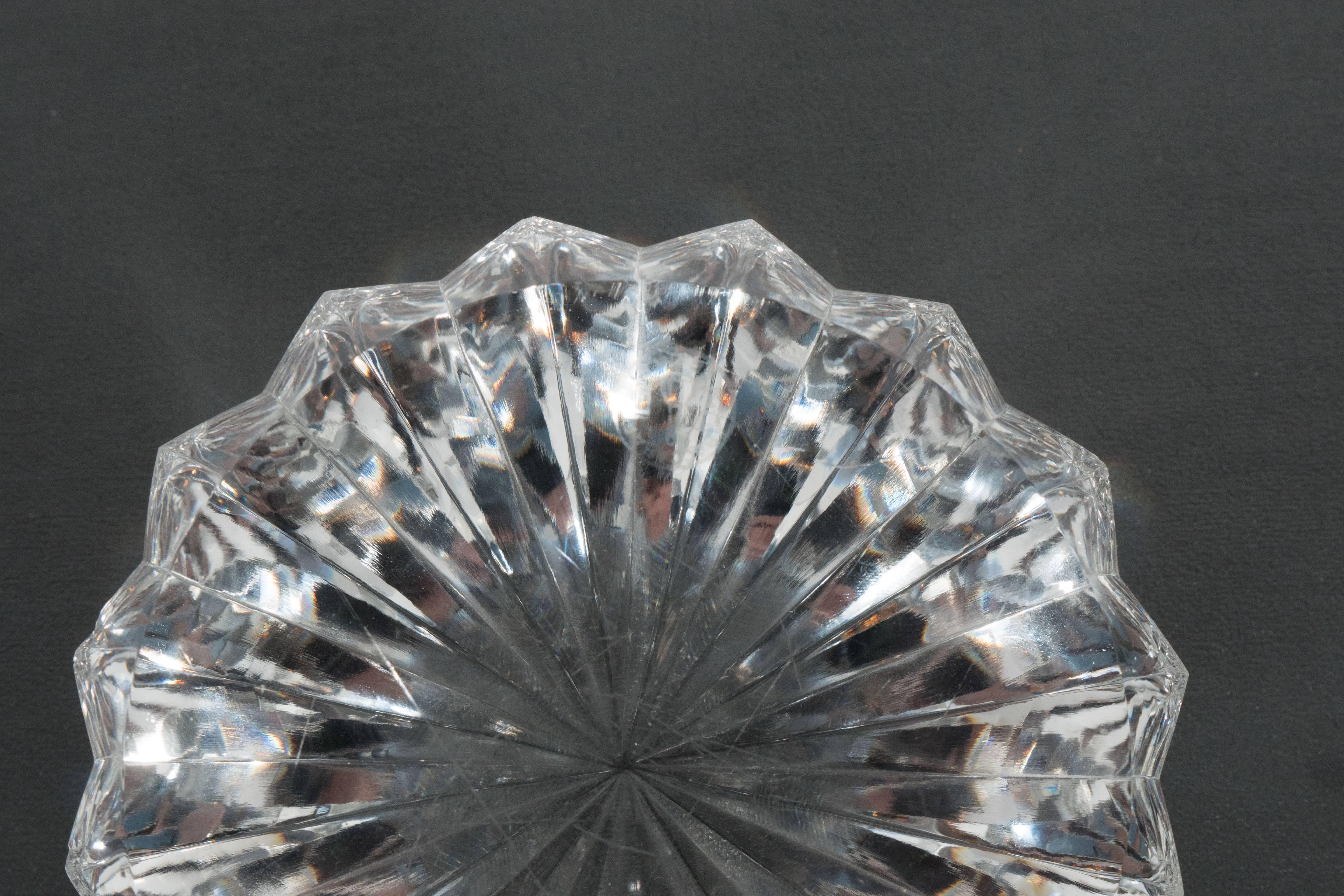 Baccarat Radial Faceted Paperweight or Objet D'Art In Excellent Condition In New York, NY