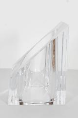Vintage and Rare Pair of Mid-Century Modernist Crystal Sevres Bookends