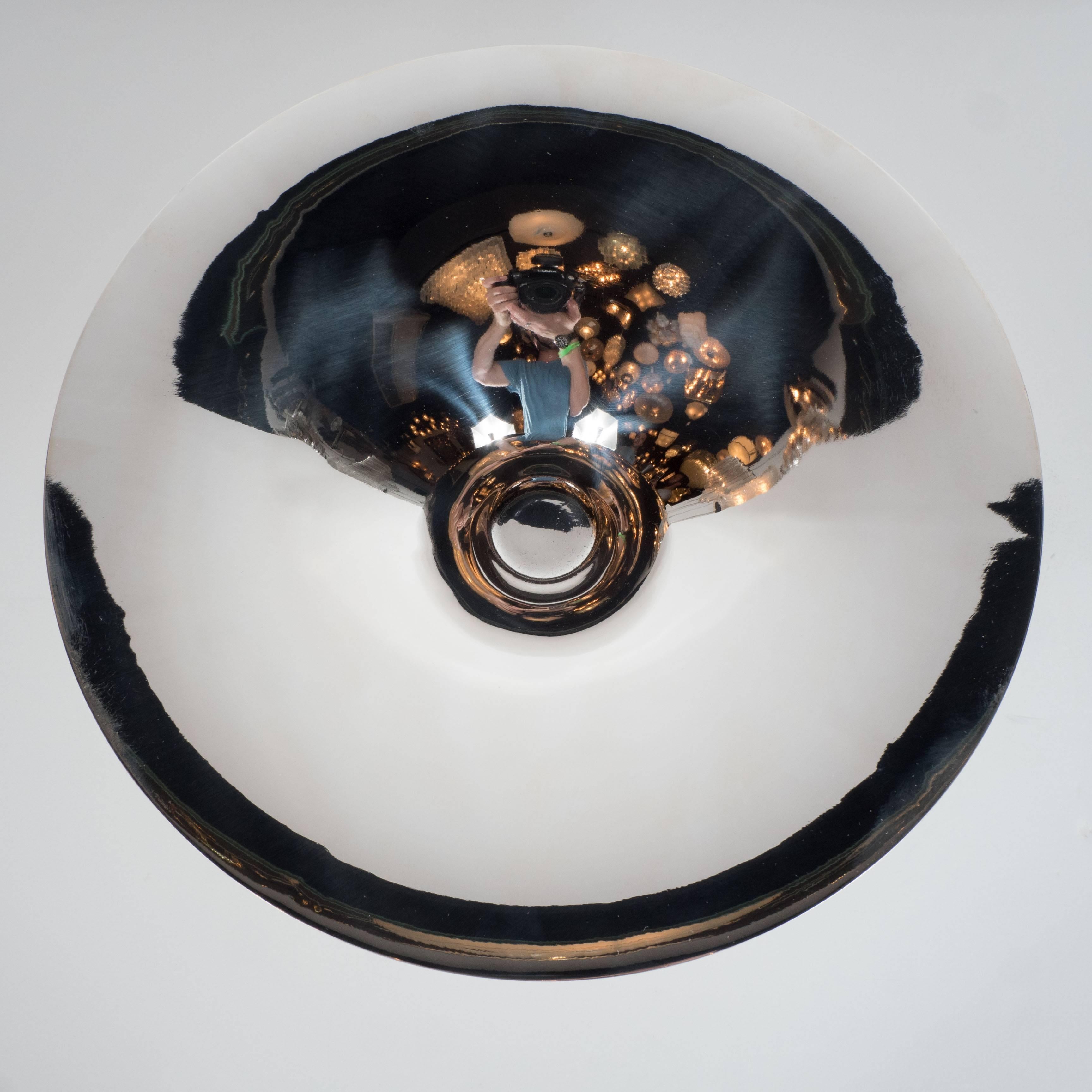 Sculptural German Art Deco Silver Plate Center Bowl by Ikora 3