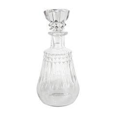 Retro Baccarat "Picadilly" Crystal Decanter with Etched Detailing and Faceted Top