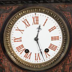 Magnificent Bronze-Mounted and Marble Mantel Clock in the Assyrian Revival Style