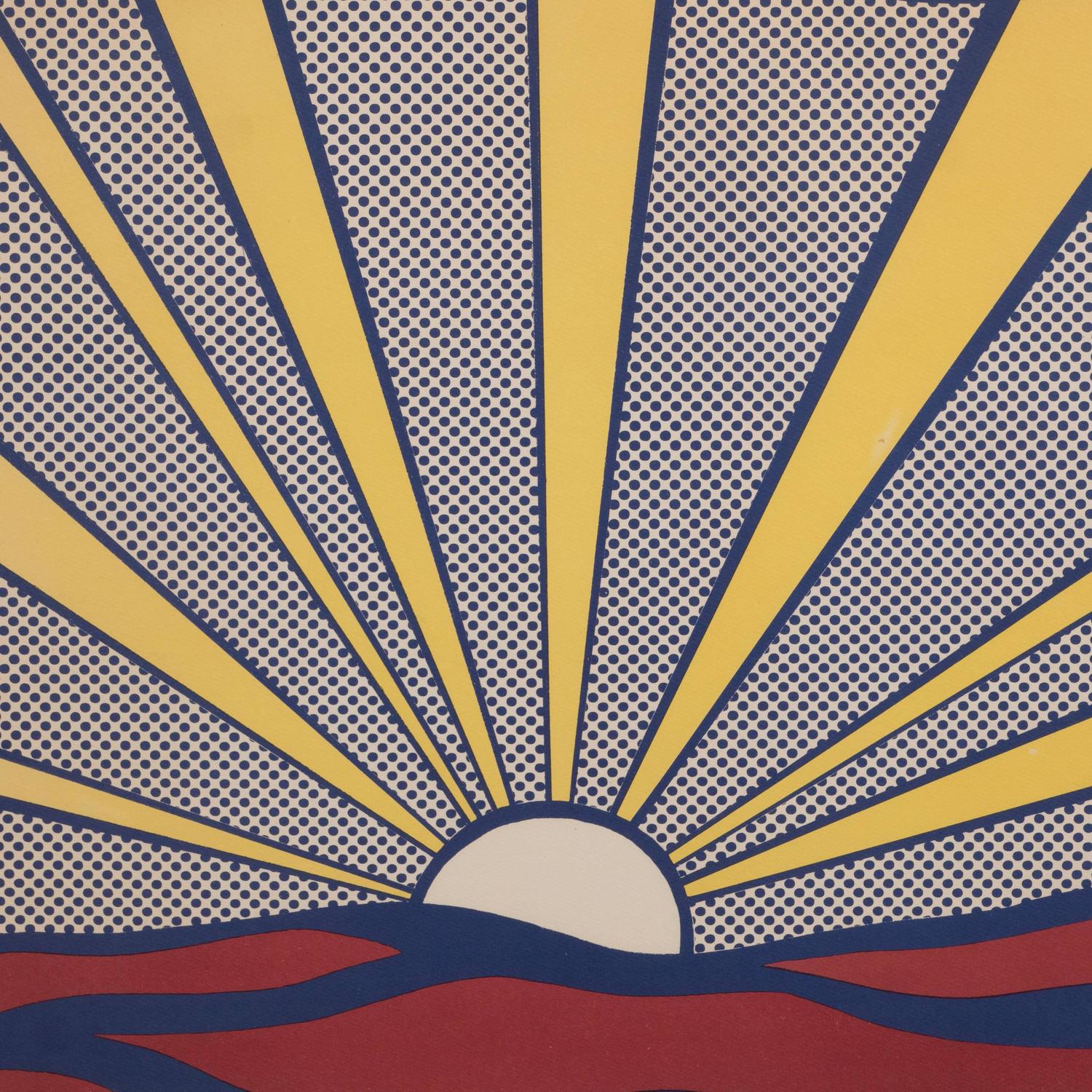 Roy Lichtenstein Sunrise, 1965, Offset Lithograph in Colors For Sale at ...