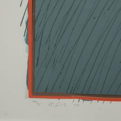 MidCentury Modern Abstract Color Field Pop Art Lithograph by Richard Smith