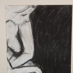 Mid-Century Pastel on Paper by George Segal Untitled Nude