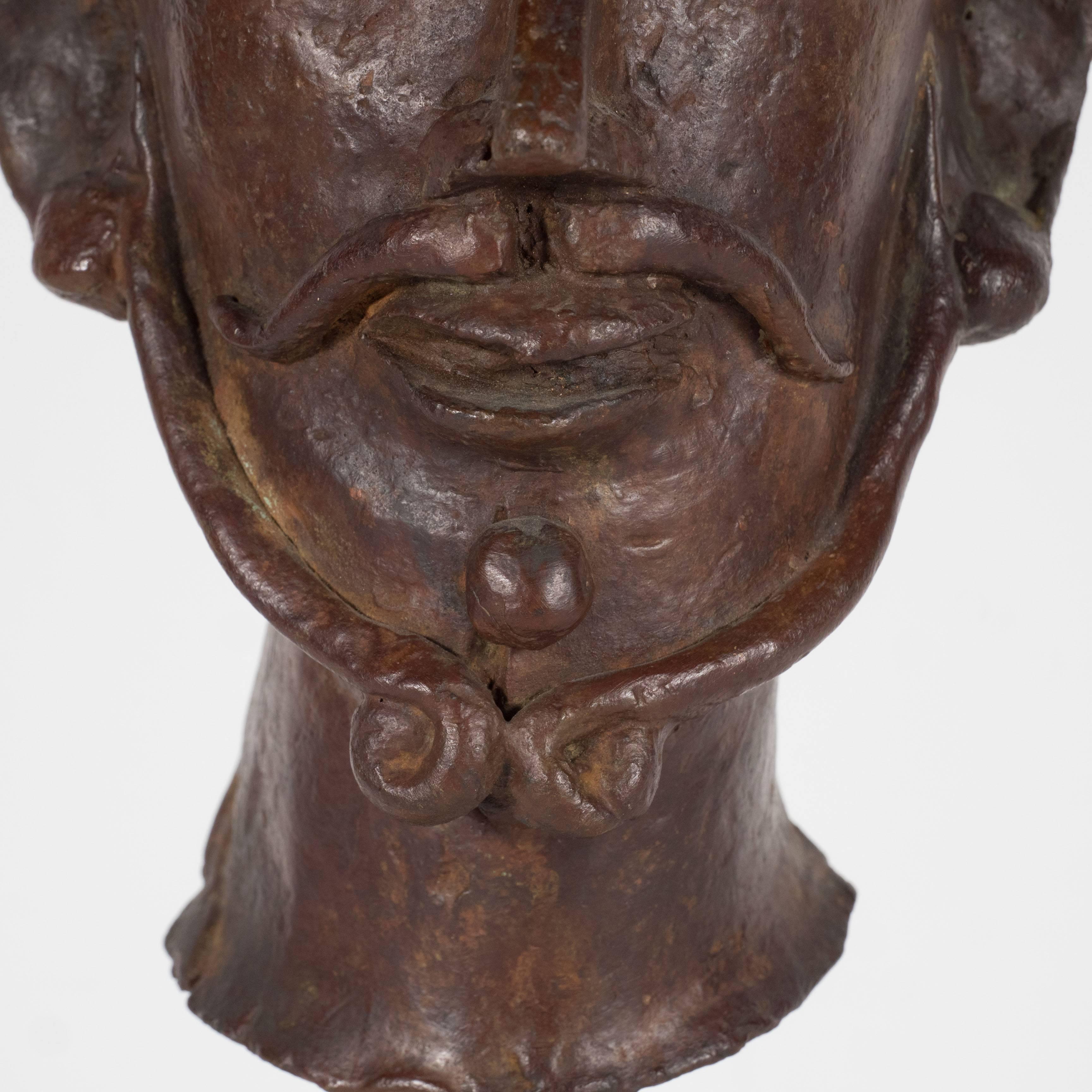 Mid-20th Century Andre Derain L'Homme aux Favoris Bronze Stamped and Numbered 10/15