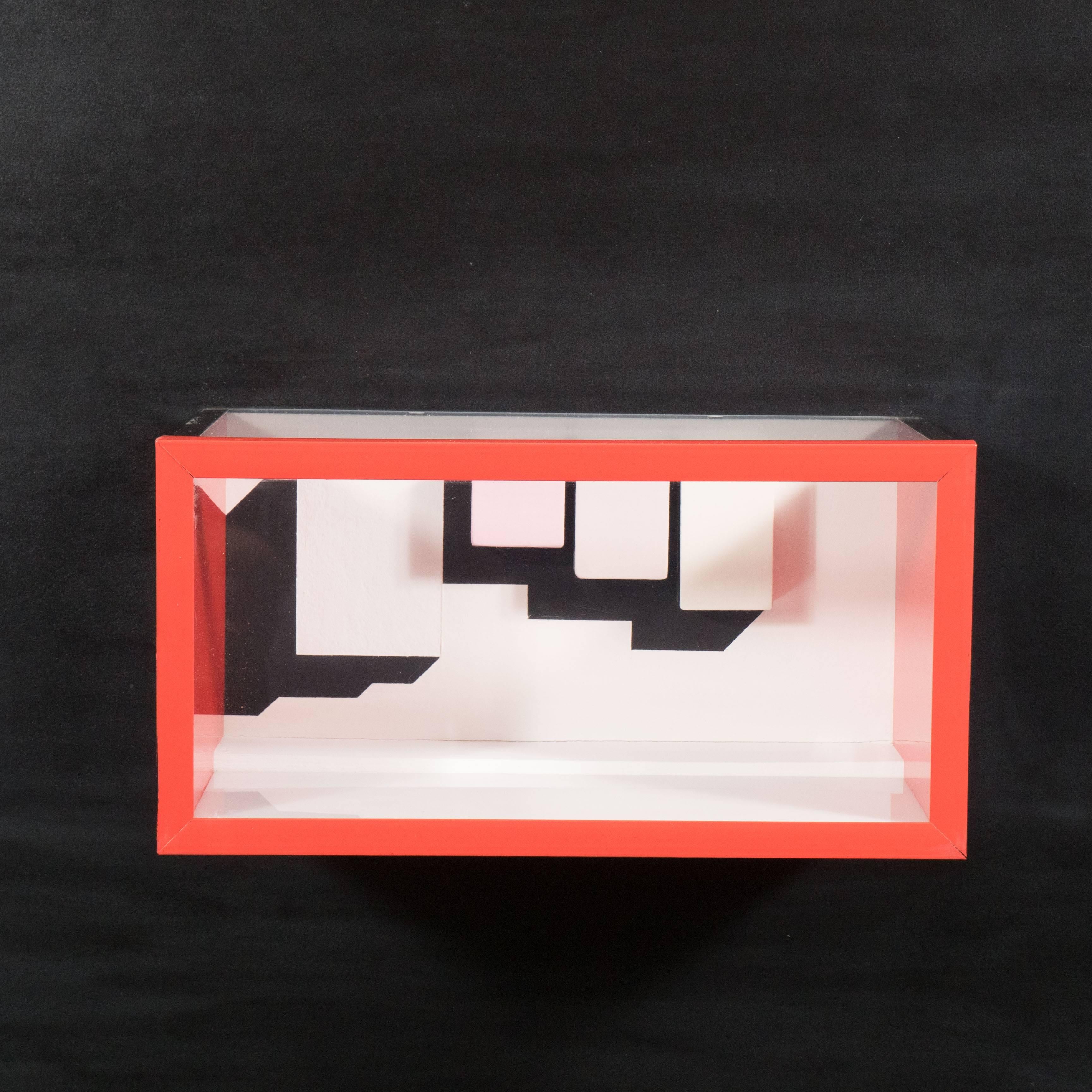 American Mid-Century Multimedia Constructivist Style Box Sculpture For Sale