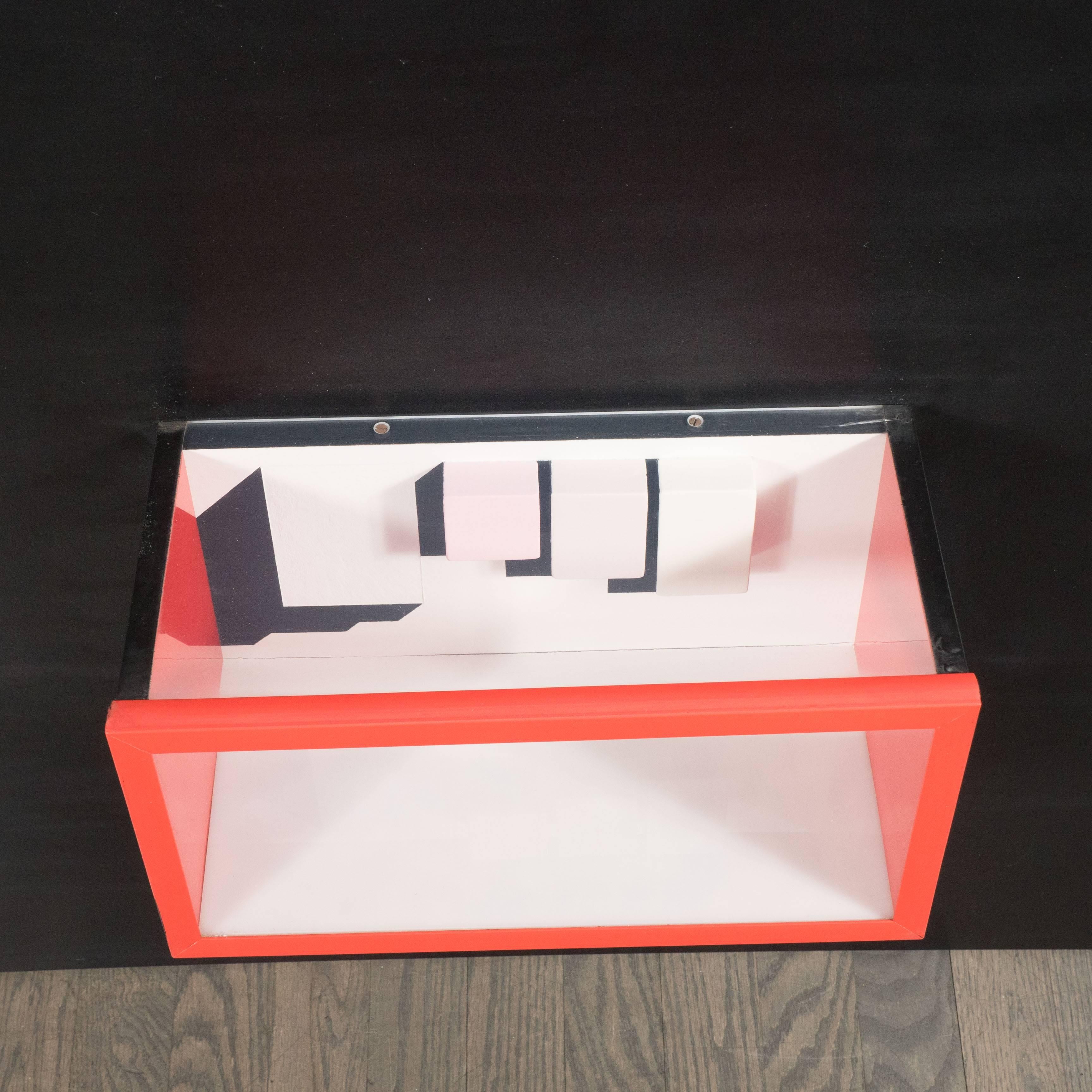 Mid-Century Multimedia Constructivist Style Box Sculpture In Good Condition For Sale In New York, NY