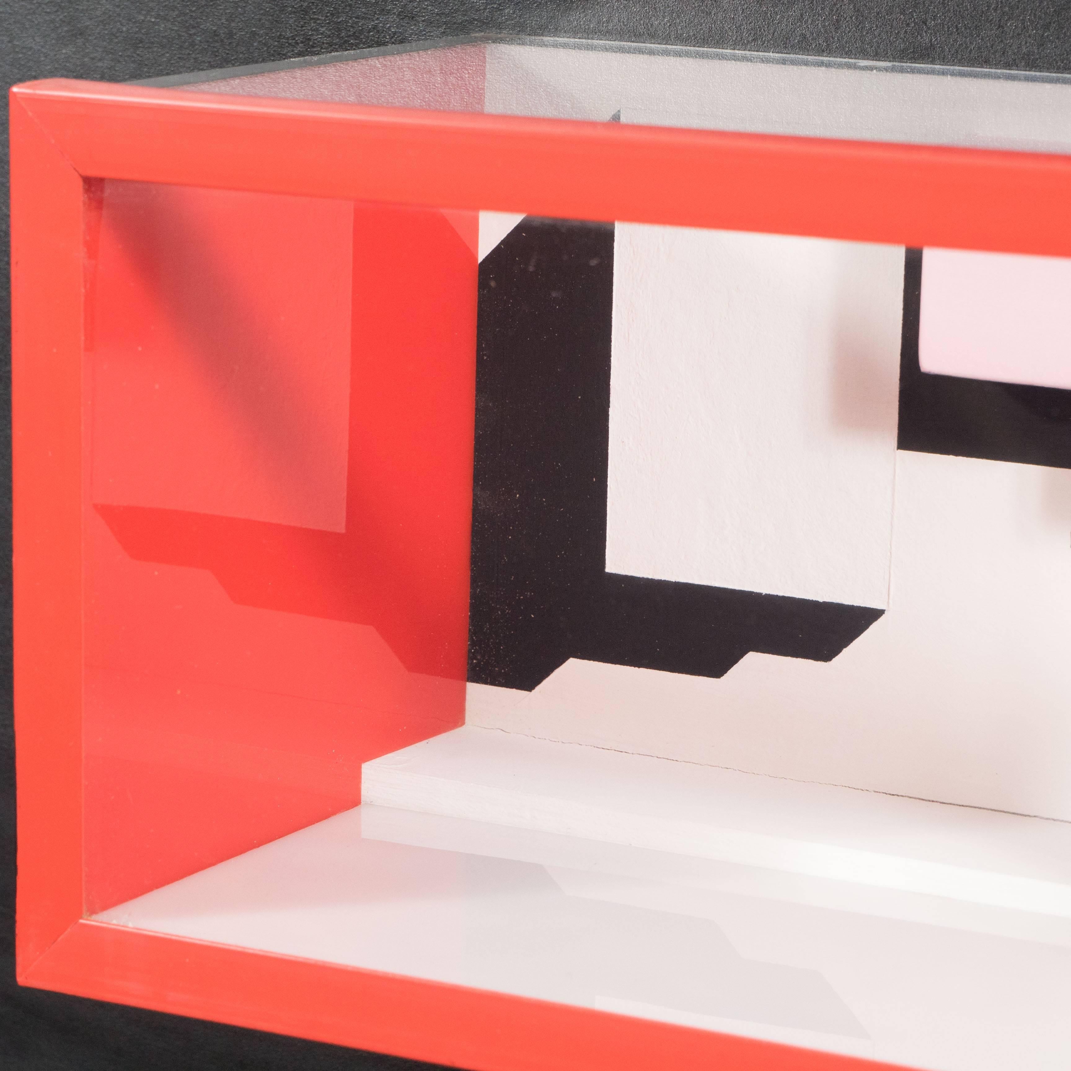 Late 20th Century Mid-Century Multimedia Constructivist Style Box Sculpture For Sale