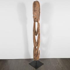 Hook Carved Wood Figure Papua New Guinea, Late 19th Century