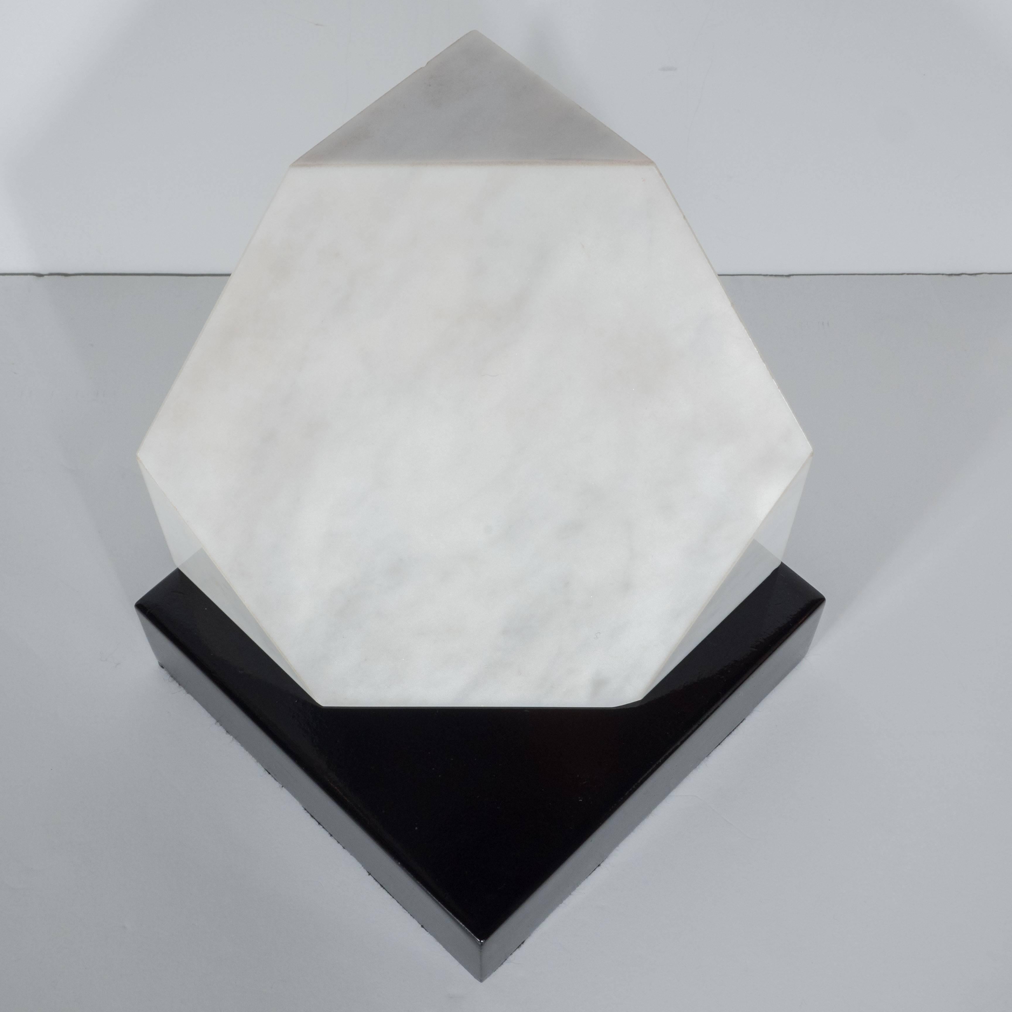 Swiss Signed Mid Century Marble Sculpture 