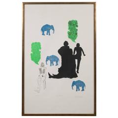 "The Dream" Lithograph Printed in Colors, Depicting Jungle Scenes, 1968 10