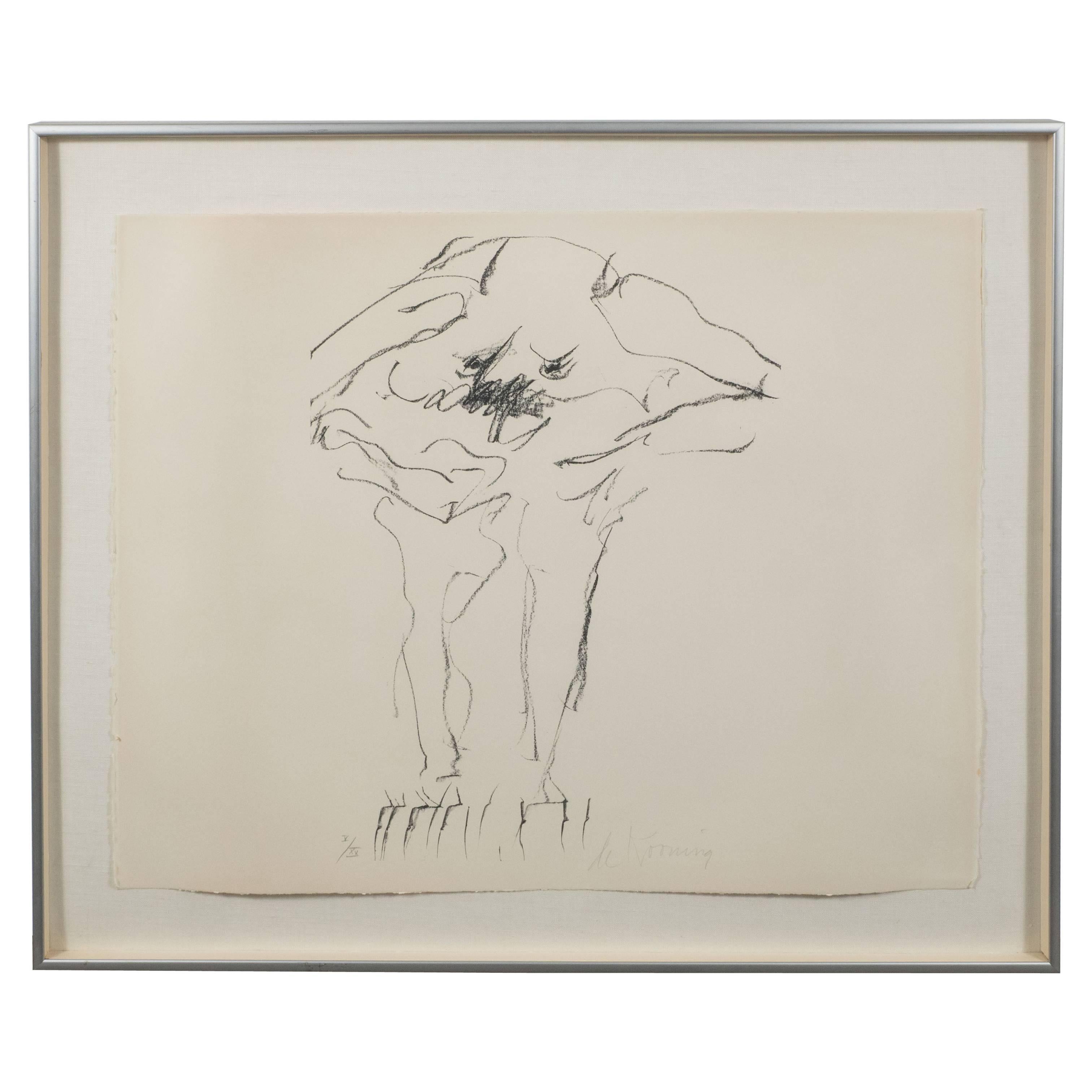 Willem de Kooning "Clam Digger" (Litho # 3 from Portfolio 9) Lithograph, 1967