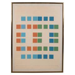 Mid-Century Arlene Sherman "Five of Six" Lithograph Printed in Colors, 1969