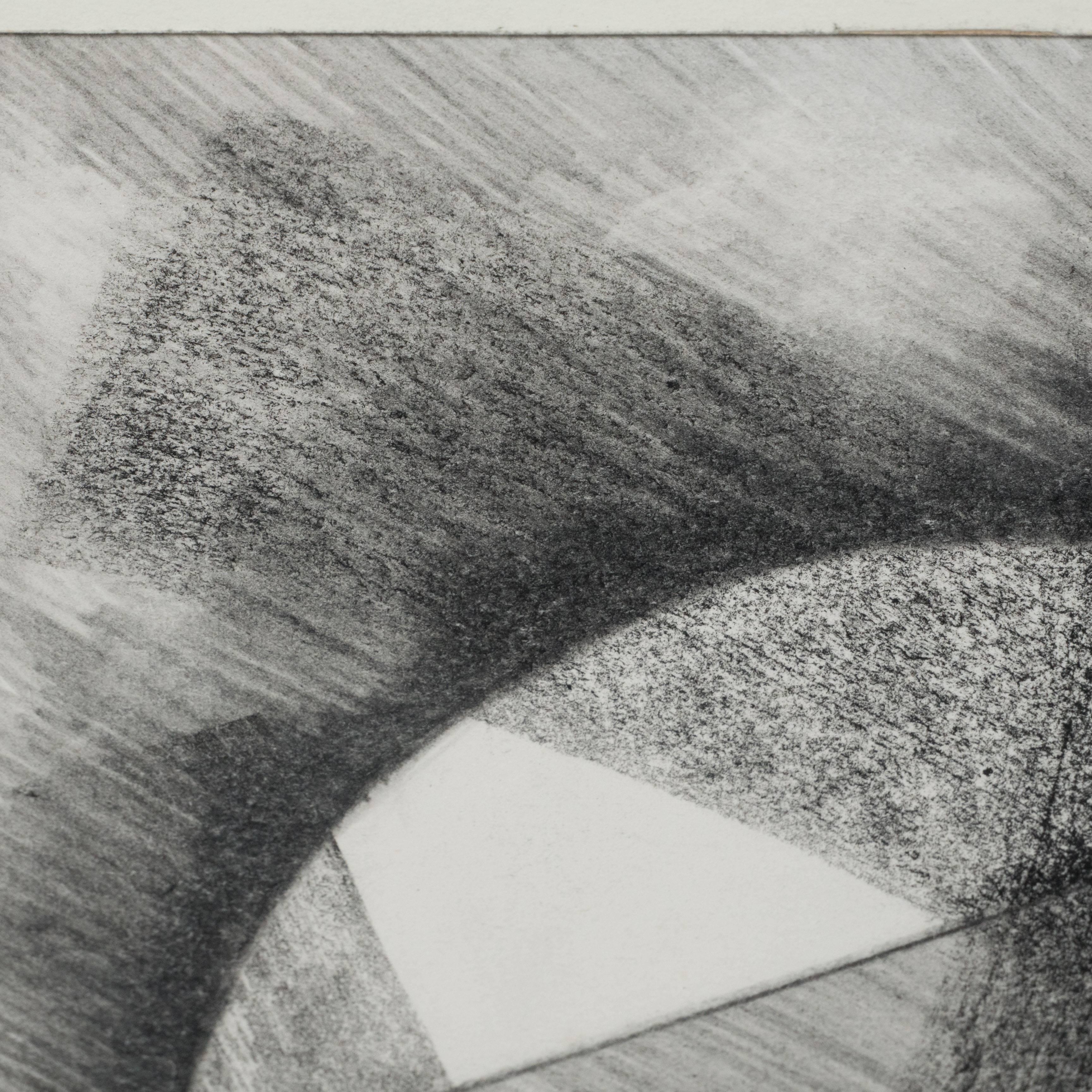 Late 20th Century Futurist Abstract Drawing 