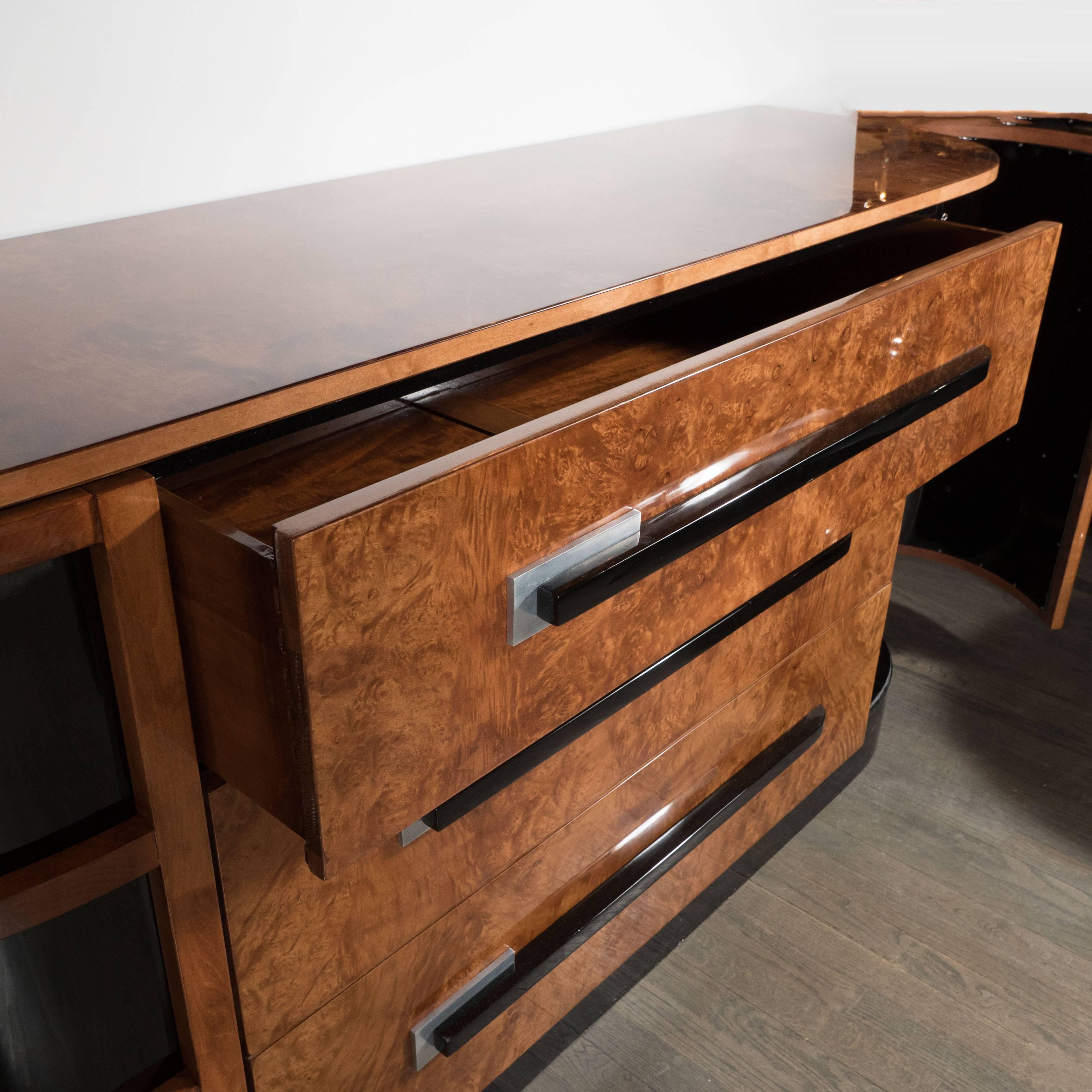 Aluminum Streamline Machine Age Art Deco Sideboard by Walter Dorwin Teague for Hastings 