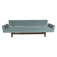 Mid-Century Modernist Bent-Arm Sofa in the Manner of Dunbar, American