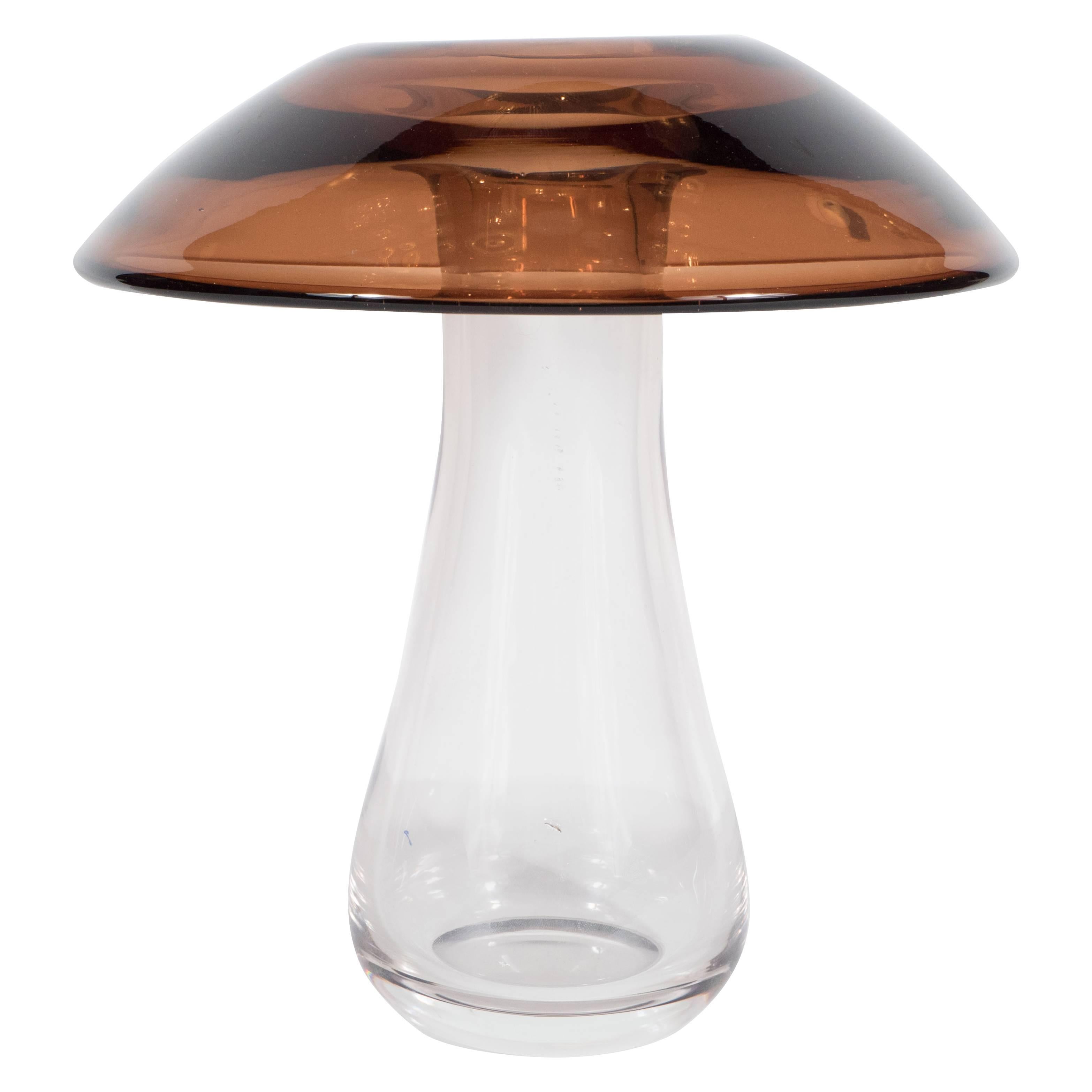 Mid-Century Modern Mushroom Shaped Vase by Cristallerie Antonio Imperatore, 1960