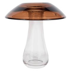 Moderne Vase in Form eines Pilzes von Cristallerie Antonio Imperatore:: 1960